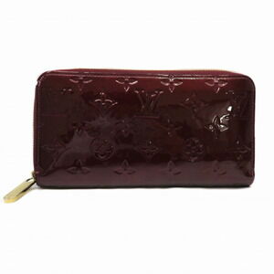 Louis Vuitton Zippy Wallet Vernis Amaranth Purple Long Wine Red